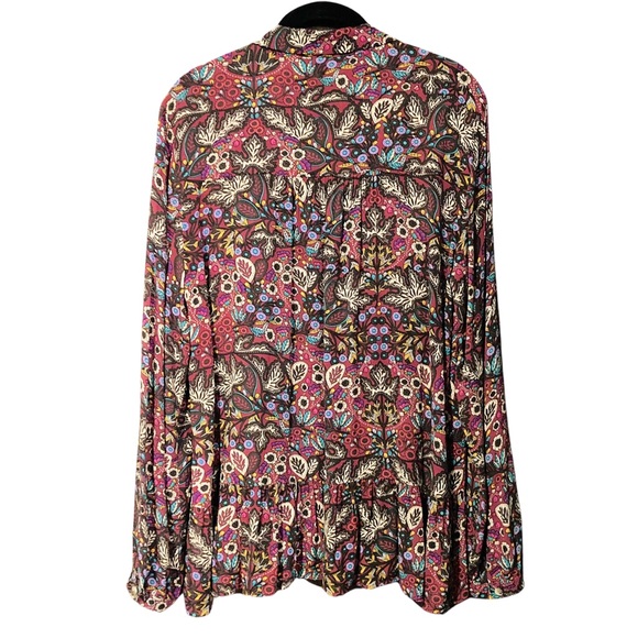 Anthro Maeve Boho Janie Peasant Blouse SZ 12 - Picture 4 of 13